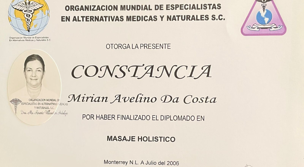 Certificado Mirian Avelino